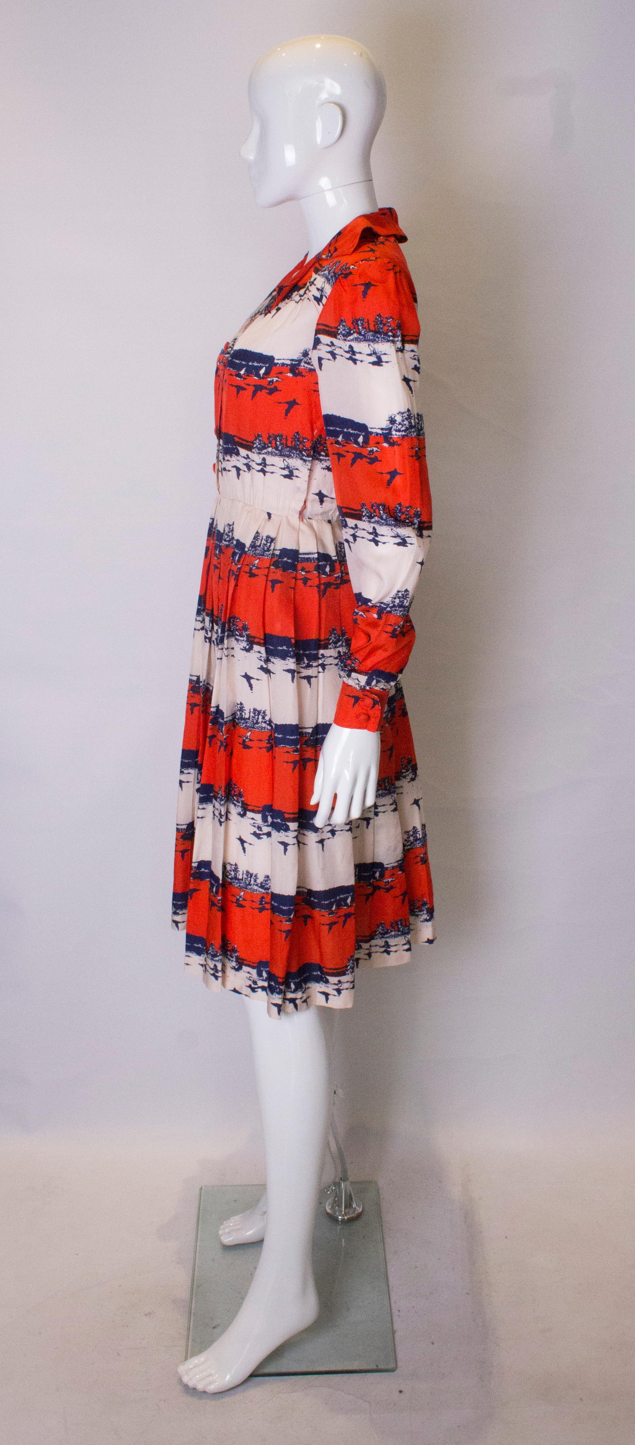red white and blue vintage dress