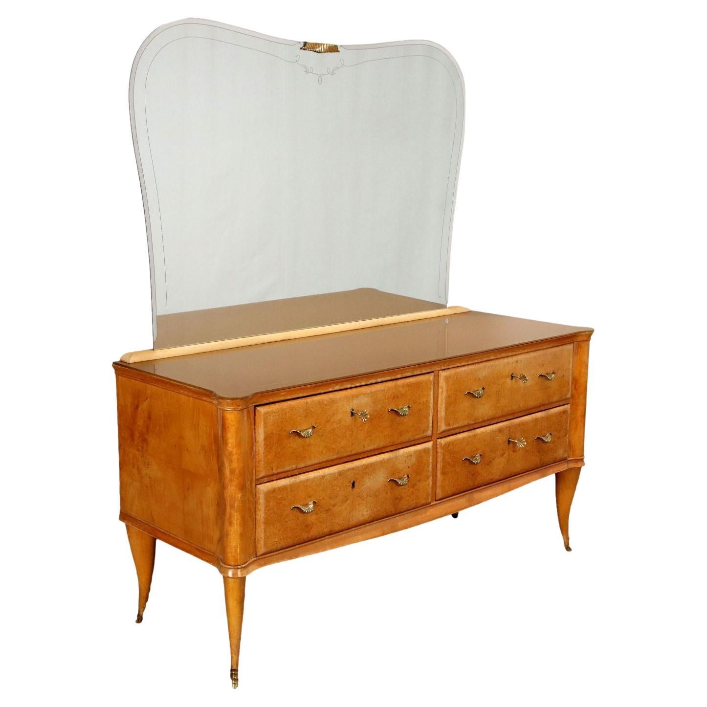 Vintage Dresser Burl Veneer, Italy, 1950s1960s For Sale at 1stDibs