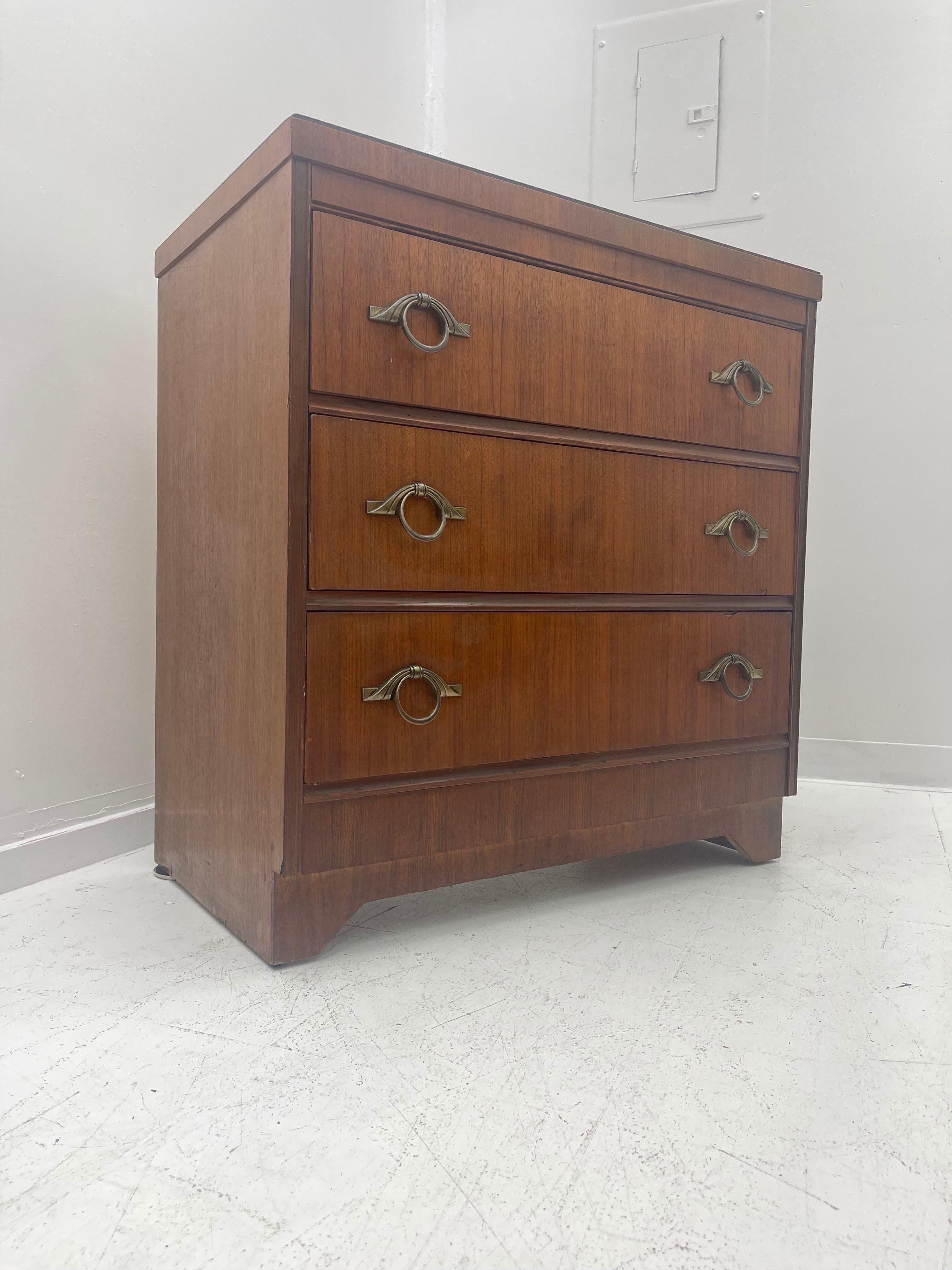 Late 20th Century Vintage Dresser Cabinet Storage Drawers For Sale