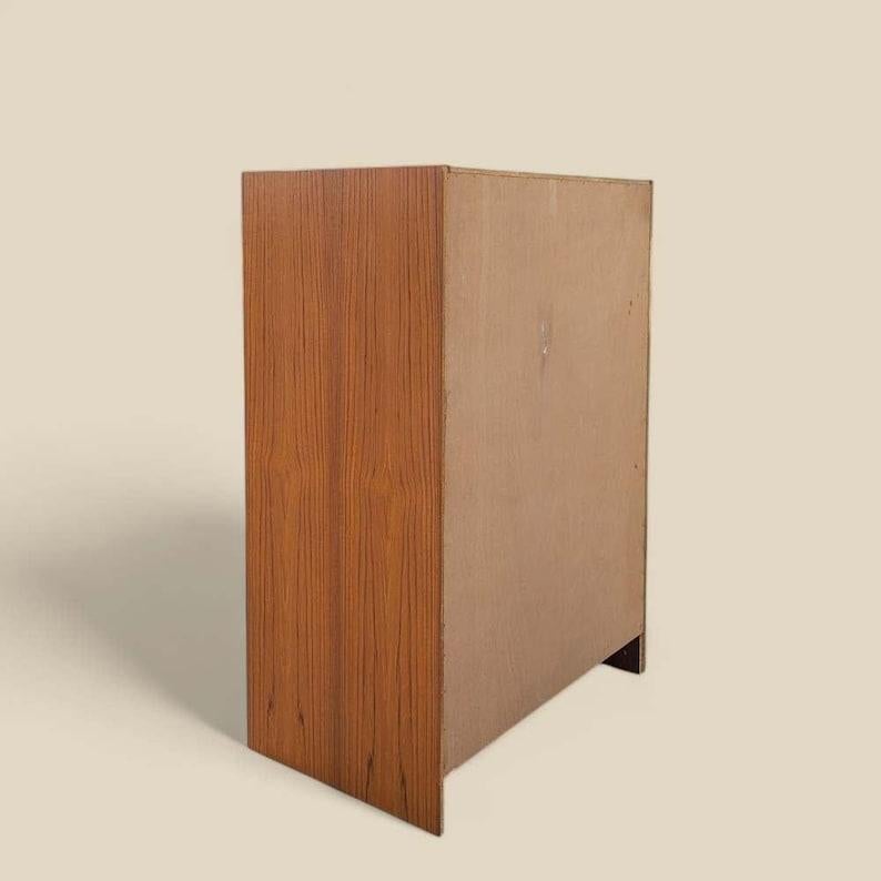 Veneer Vintage Dresser, Danish Mid Century, Teak, MCM, Tallboy, Five Drawers, Bedroom For Sale