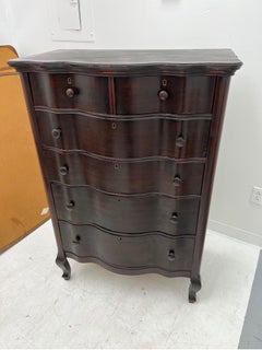 Vintage Dresser Dovetail Drawers Cabinet Storage.