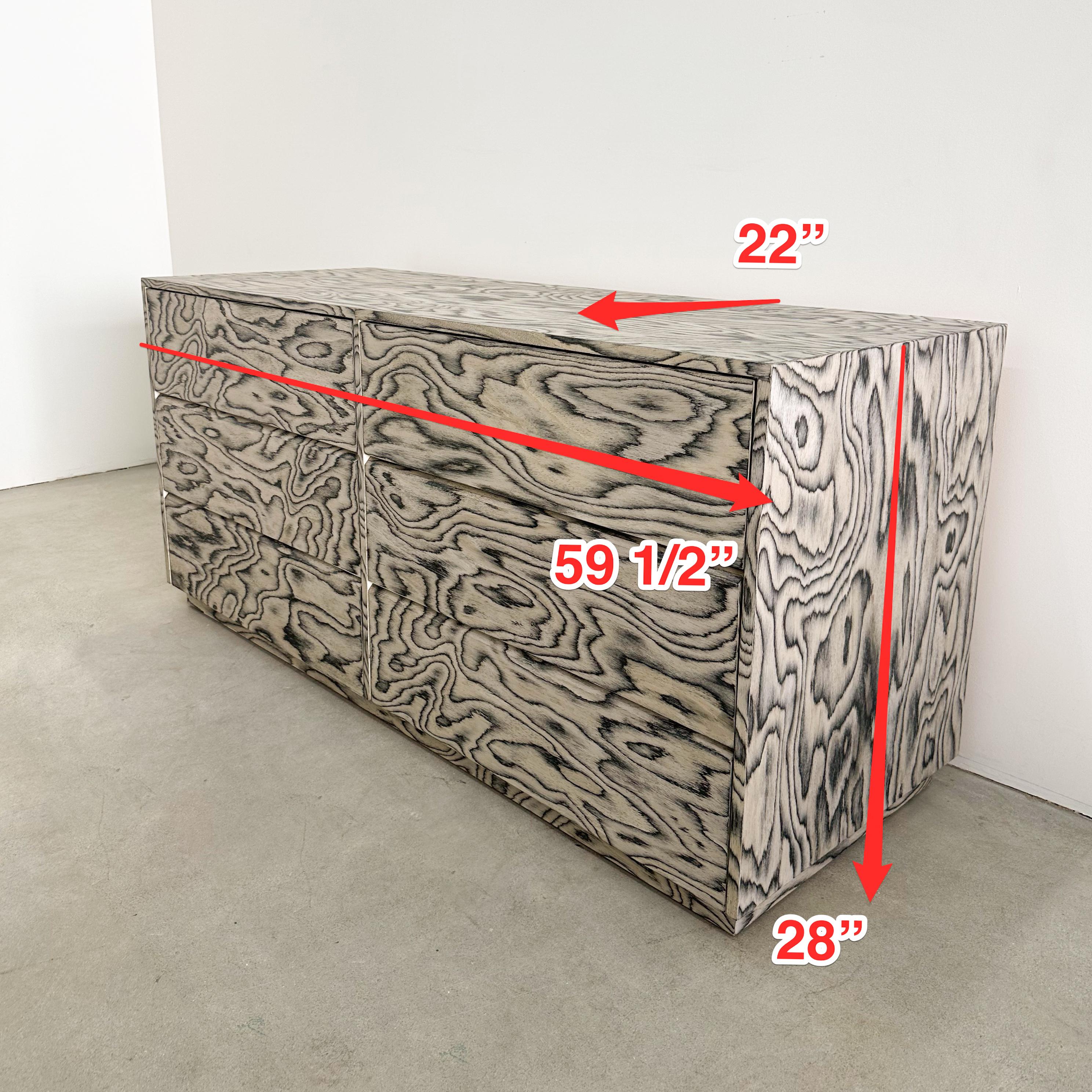 Vintage Dresser With Ettore Sottsass Veneer Postmodern 1980s 4