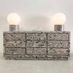 Vintage Dresser With Ettore Sottsass Veneer Postmodern 1980s