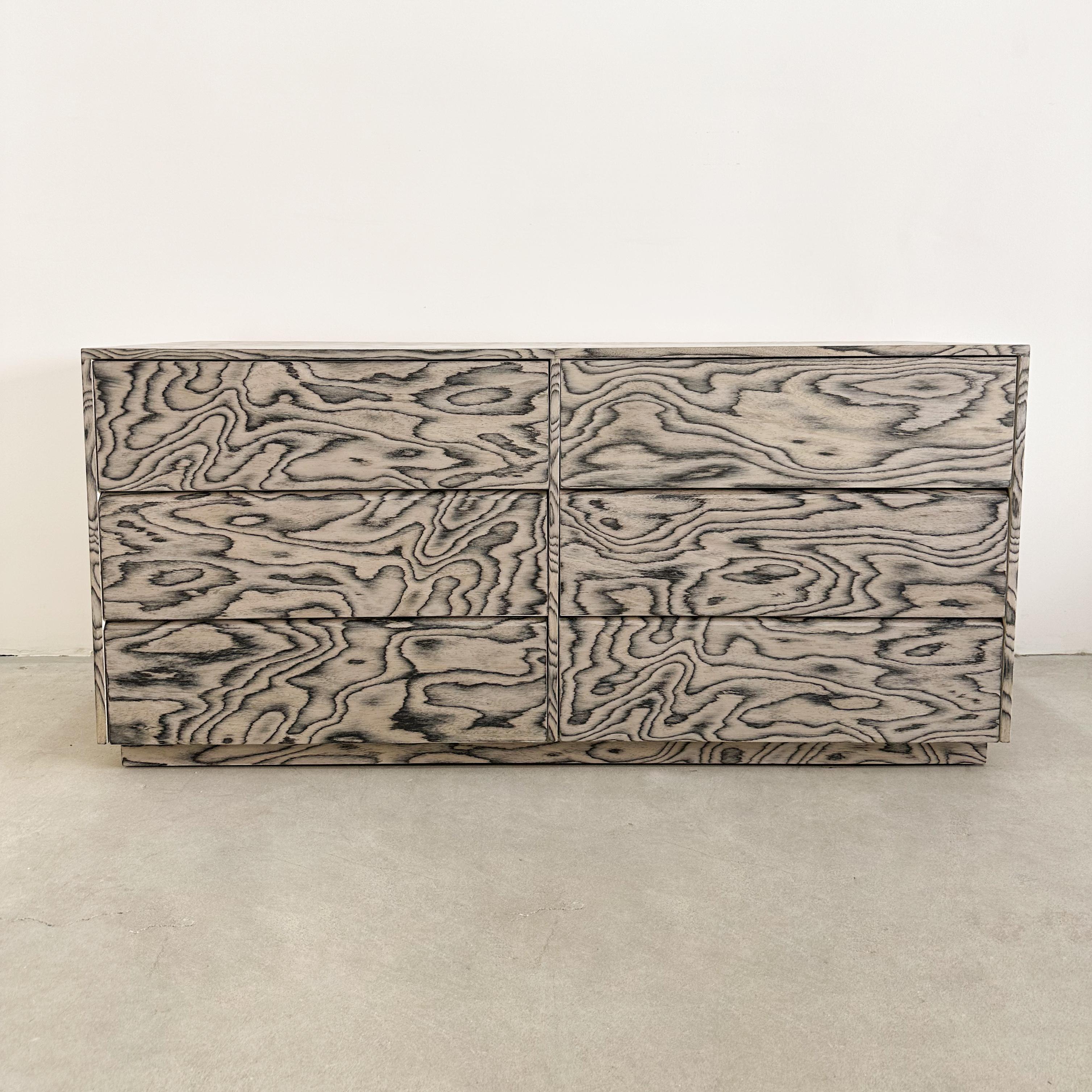 Post-Modern Vintage Dresser With Ettore Sottsass Veneer Postmodern 1980s