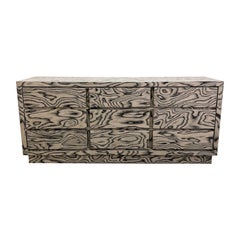 Vintage Dresser With Ettore Sottsass Veneer Postmodern 1980s