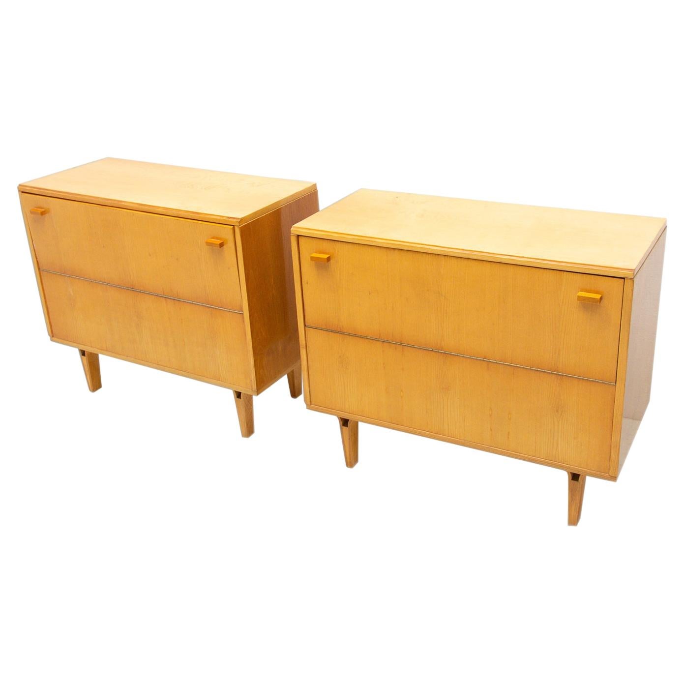  Vintage Dressers by Frantisek Mezulanik, Nový Domov, 1970´S, Set of Two For Sale