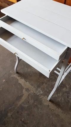 Vintage Dressing in Light Gray Console Table, 1930s