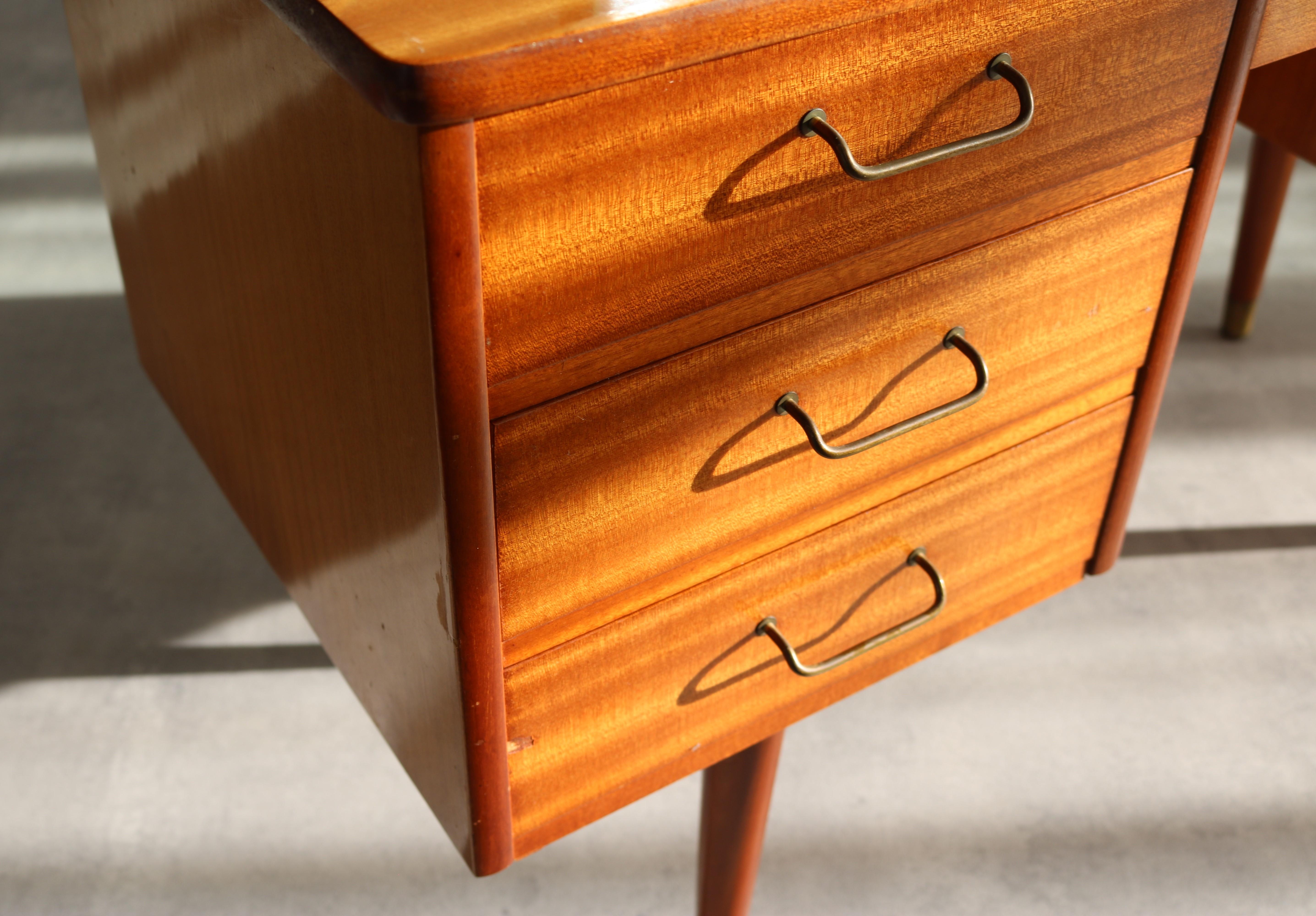 Brass vintage dressing table | 60s | Sweden For Sale