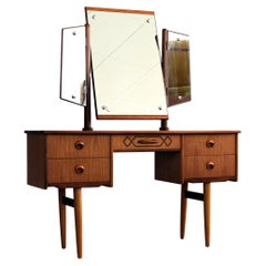vintage dressing table  teak  60s  Norwegian