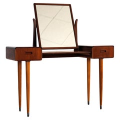 vintage dressing table  teak  60s  Swedish