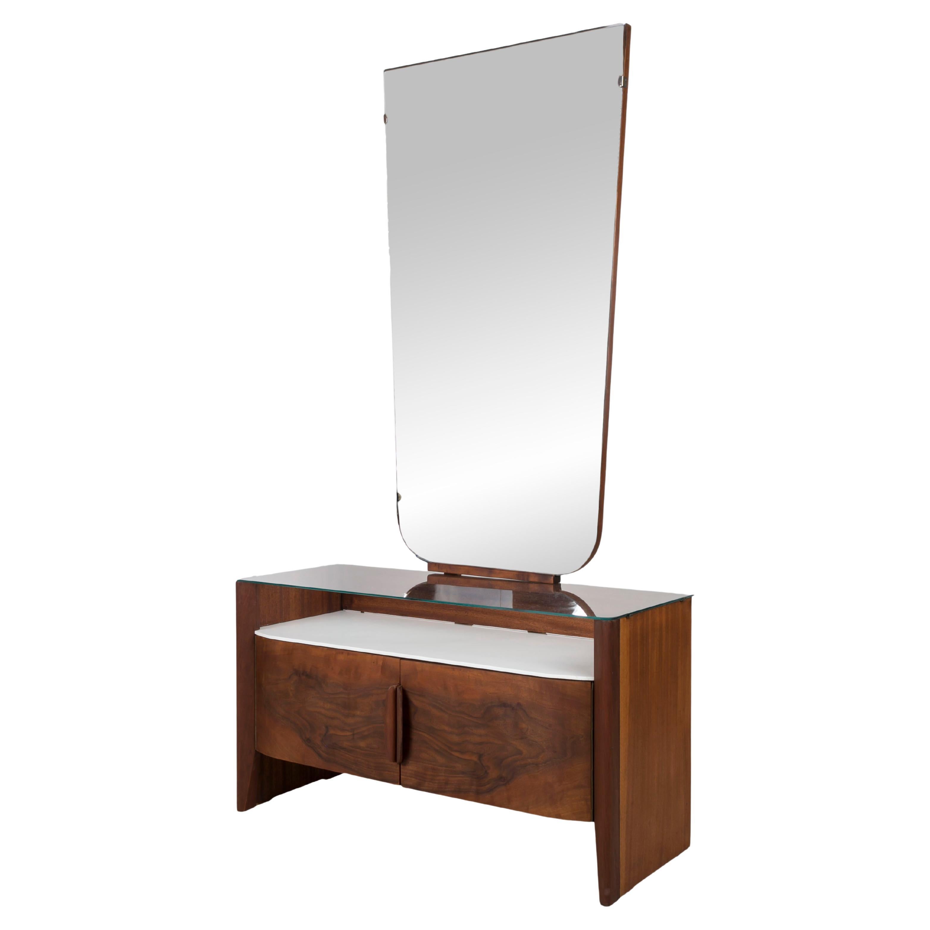 Vintage Dressing Table with Mirror by Jindřich Halabala
