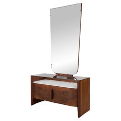 Table de coiffeuse vintage avec miroir par Jindich Halabala