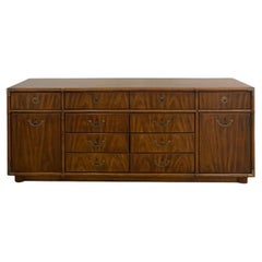 Vintage Drexel Accolade Ten-Drawer Campaign Low-Boy Dresser