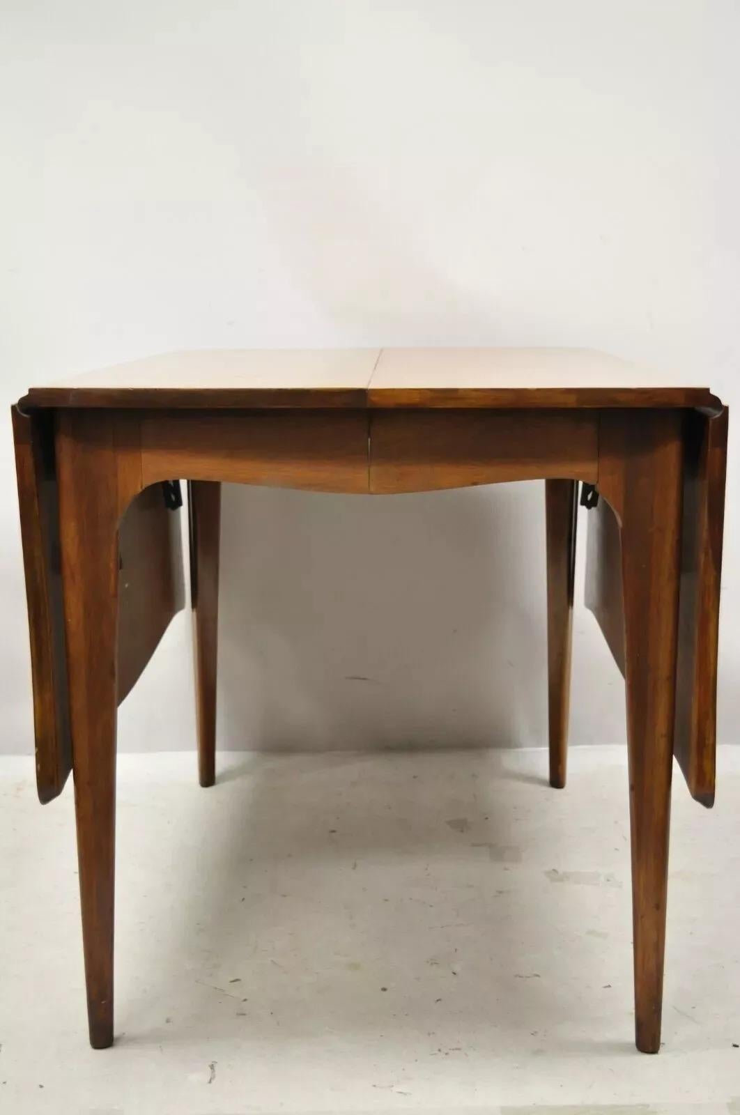 Vintage Drexel Dateline John Van Koert Mahagoni-Esstisch mit ausziehbarem Ausziehtisch im Angebot 6