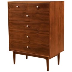 Vintage Drexel Declaration Walnut Tall Dresser