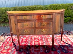 Vintage Drexel Federal/Hepplewhite Style Flame Mahogany Sideboard