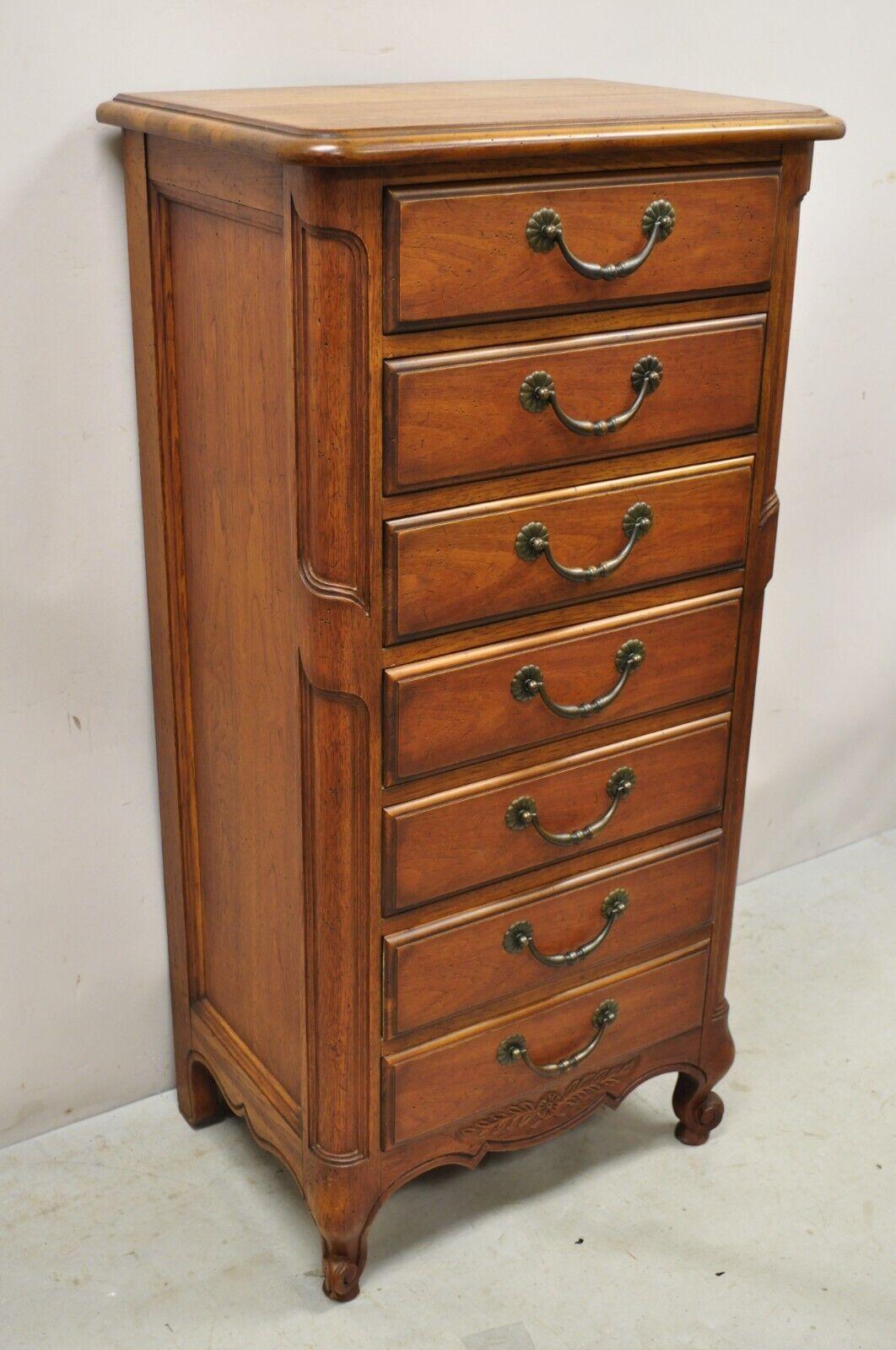 Vintage Drexel French Country Manner 7 Drawer Lingerie Chest & Drawers 5
