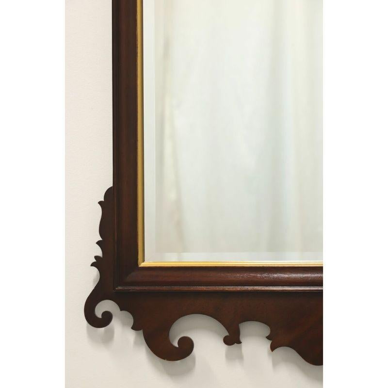 American DREXEL HERITAGE 18th Century Classic Chippendale Beveled Wall Mirror For Sale