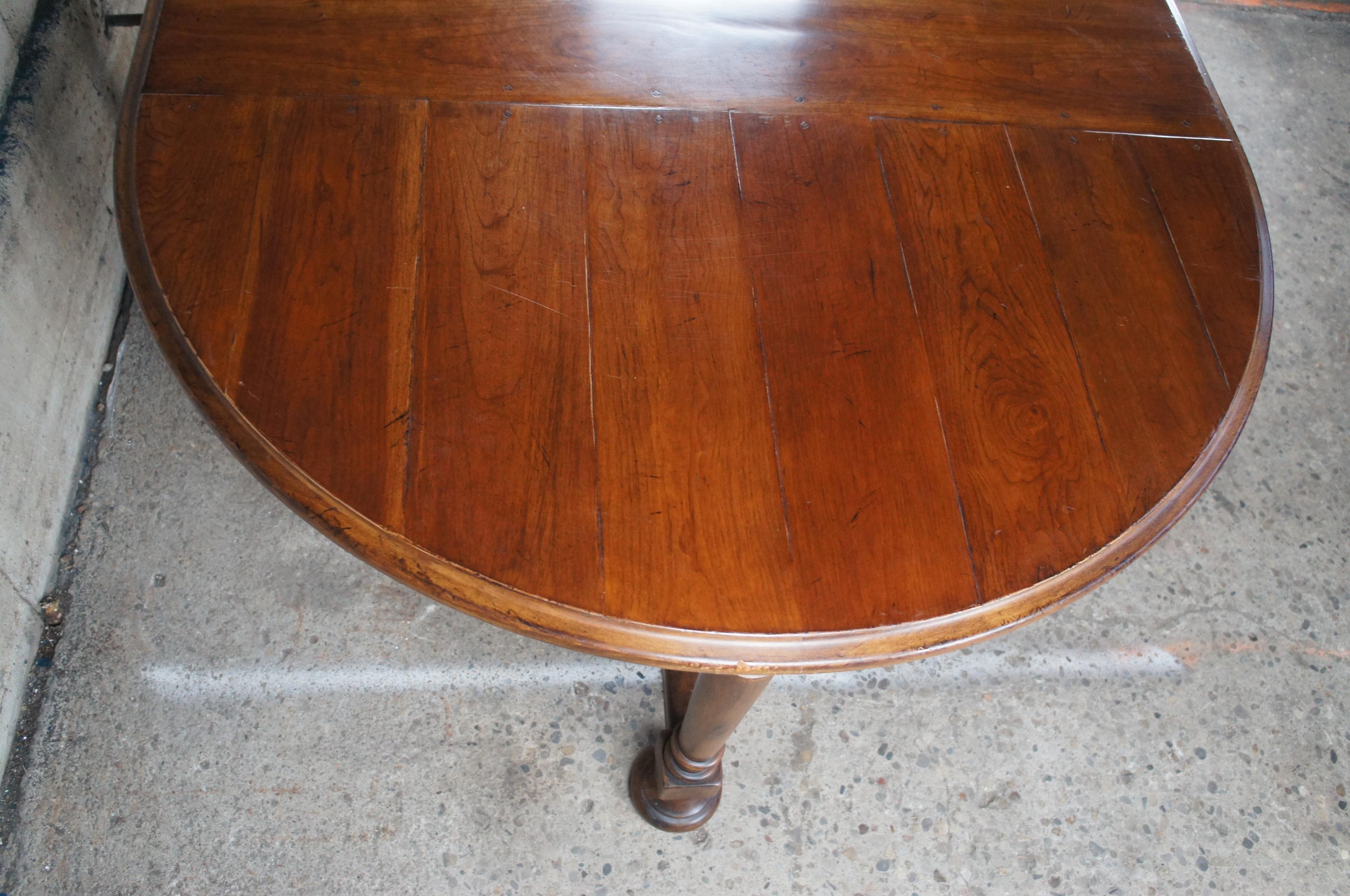 Vintage Drexel Heritage Cherry Touraine III Old World Tuscan Dining Table 100