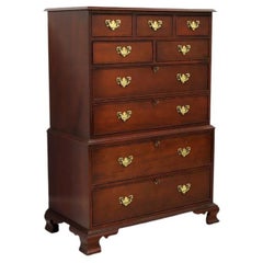 DREXEL HERITAGE Chippendale Bombe Bachelor Chest with Ball in Claw Feet