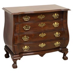 DREXEL HERITAGE Chippendale Bombe Bachelor Chest with Ball in Claw Feet