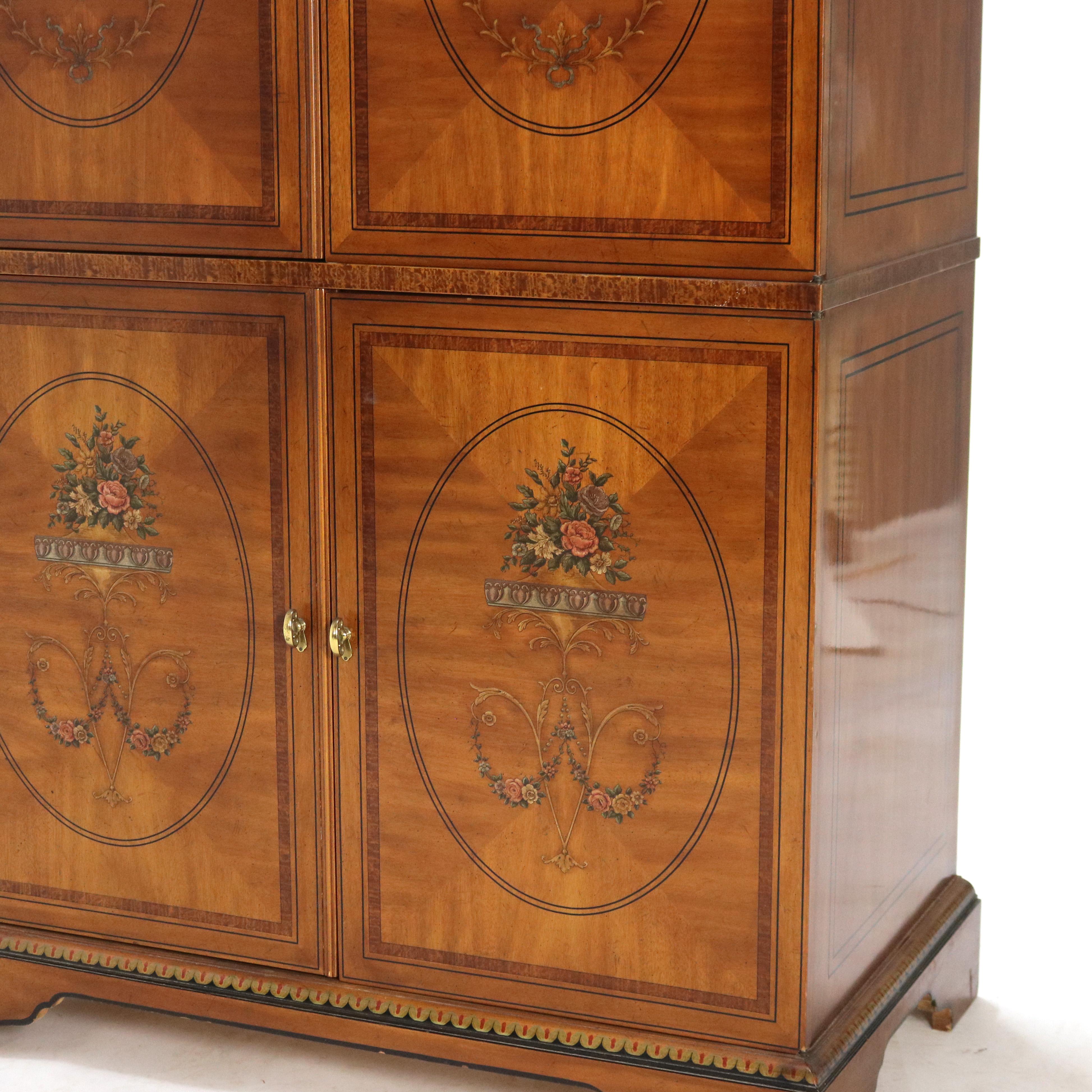 Vintage Drexel School English School Adams Style Neoclassical Armoire 20thC en vente 1