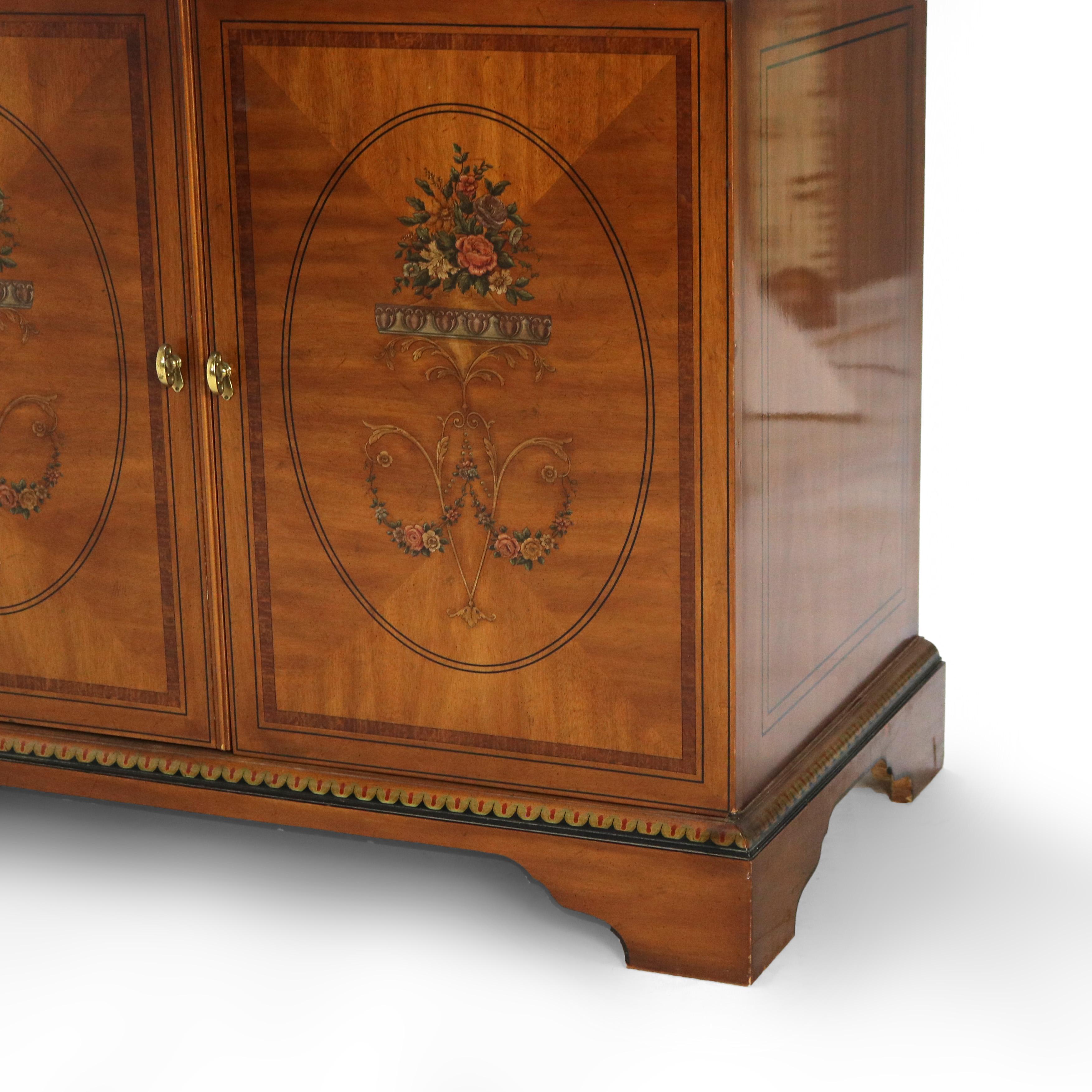 Vintage Drexel School English School Adams Style Neoclassical Armoire 20thC en vente 3