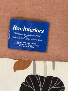 Divano a tre posti Drexel Heritage Floral Ivory Parsons d'epoca