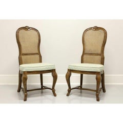 DREXEL HERITAGE French Provincial Style Oak Dining Side Chairs - Pair B