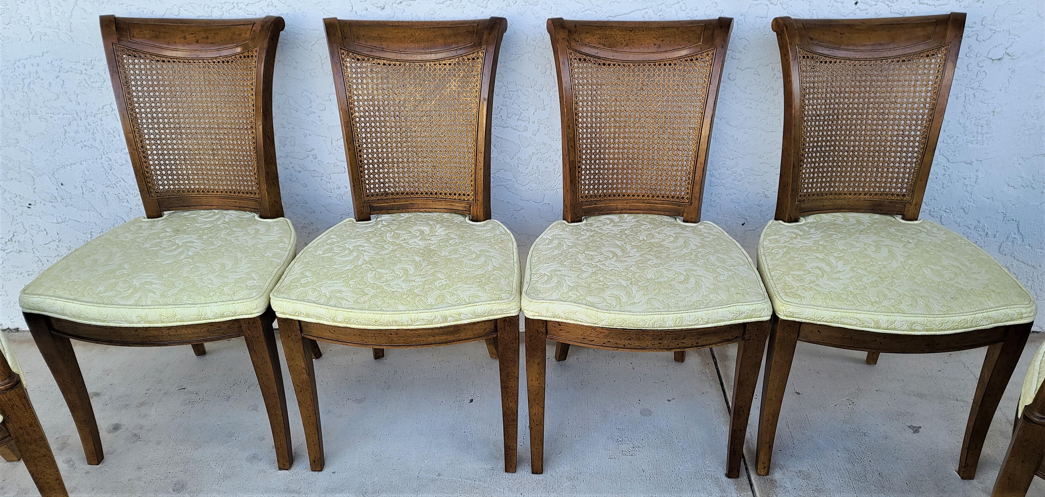 Drexel heritage cane back dining chairs top