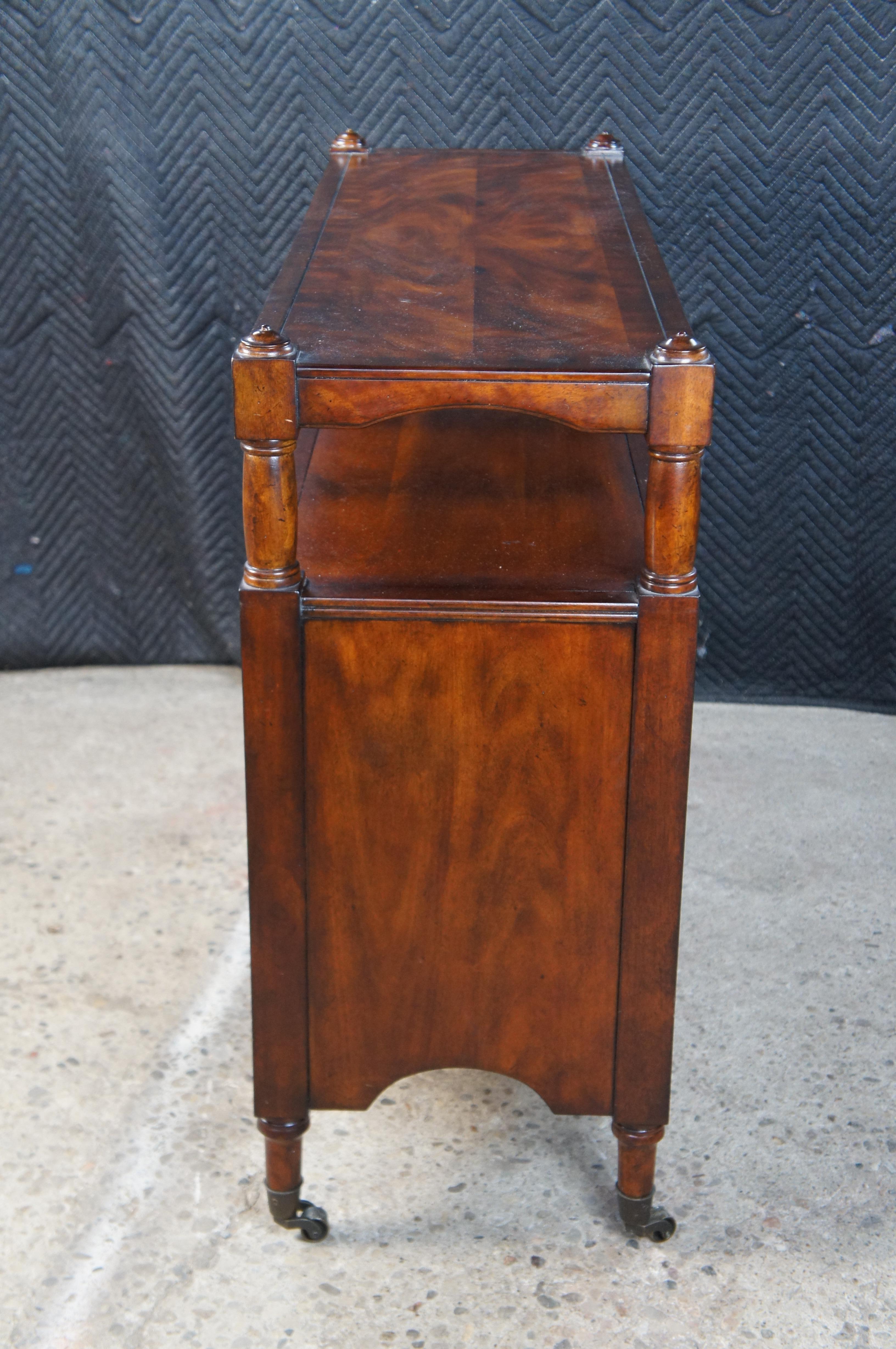 Vintage Drexel Heritage Mahogany Sofa Table Serving Console Buffet 47