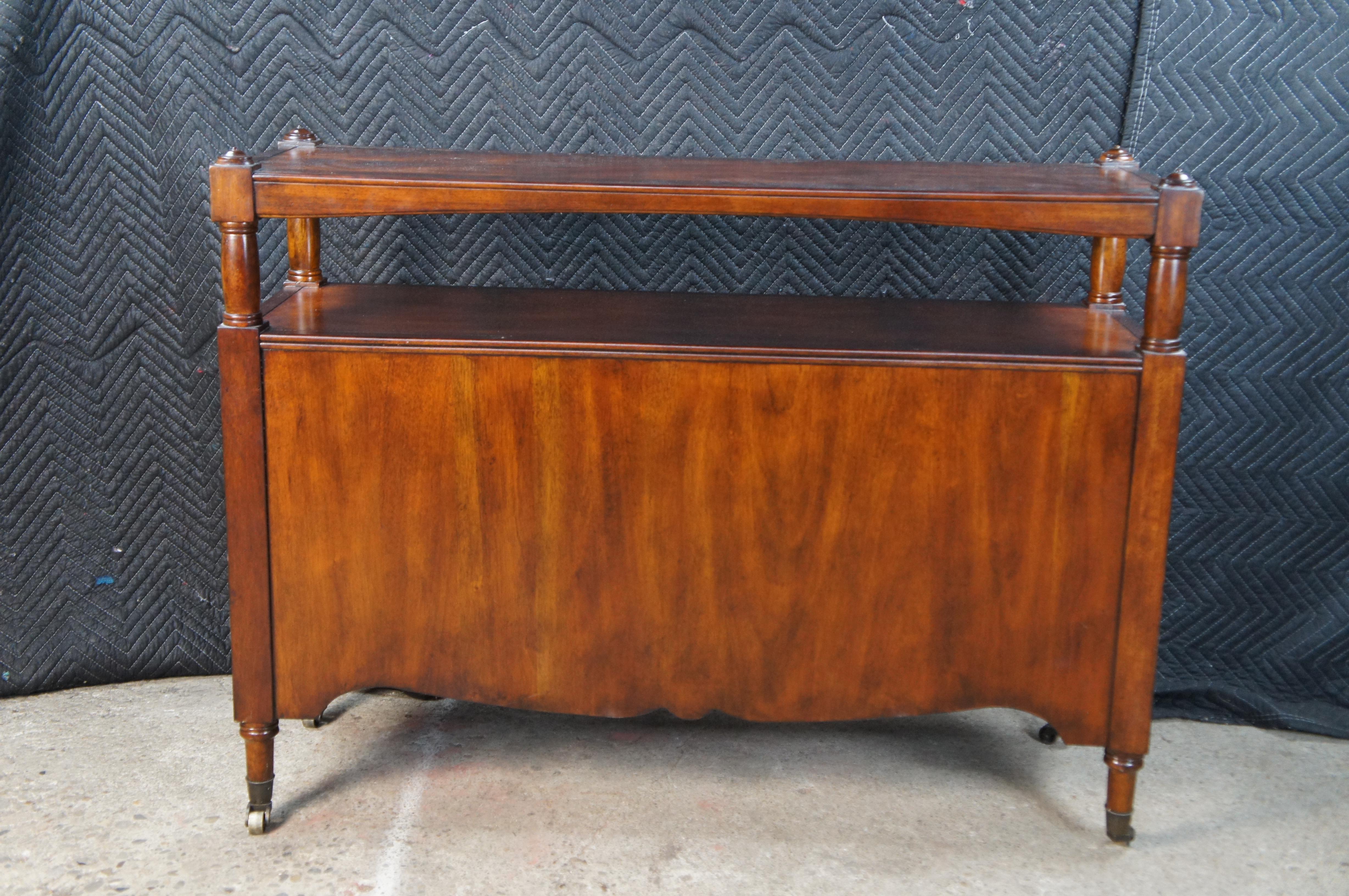 Vintage Drexel Heritage Mahogany Sofa Table Serving Console Buffet 47