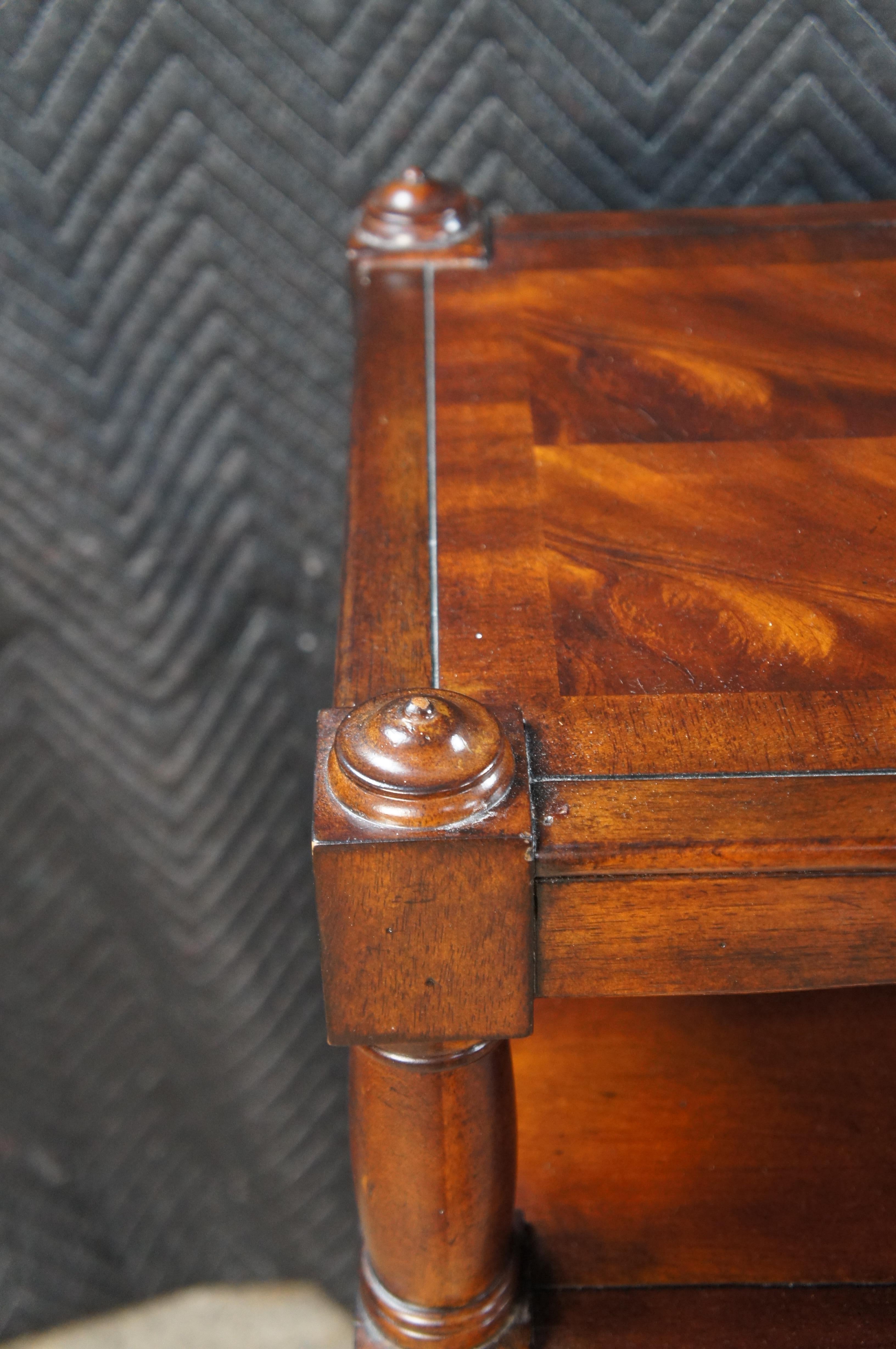 20ième siècle Vintage Drexel Heritage Mahogany Sofa Table Serving Console Buffet 47