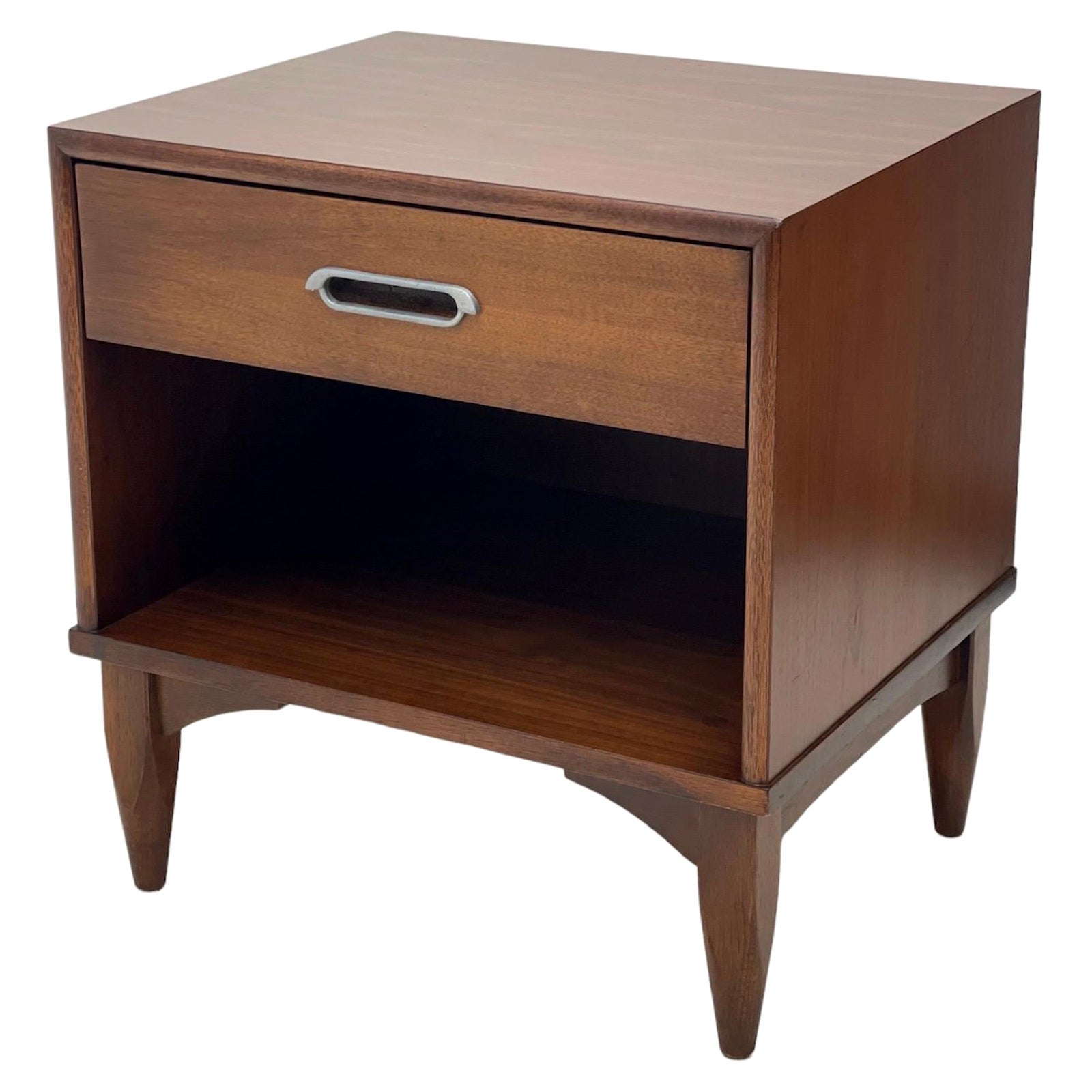 Comodino vintage Drexel, cassetti a coda di rondine