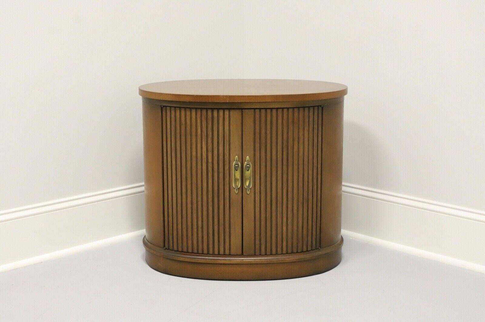 DREXEL Pan Tempo Mid Century Oval Cabinet Accent Table 2