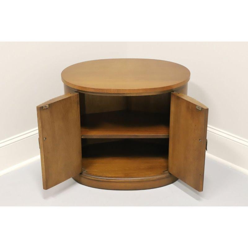 American DREXEL Pan Tempo Mid Century Oval Cabinet Accent Table