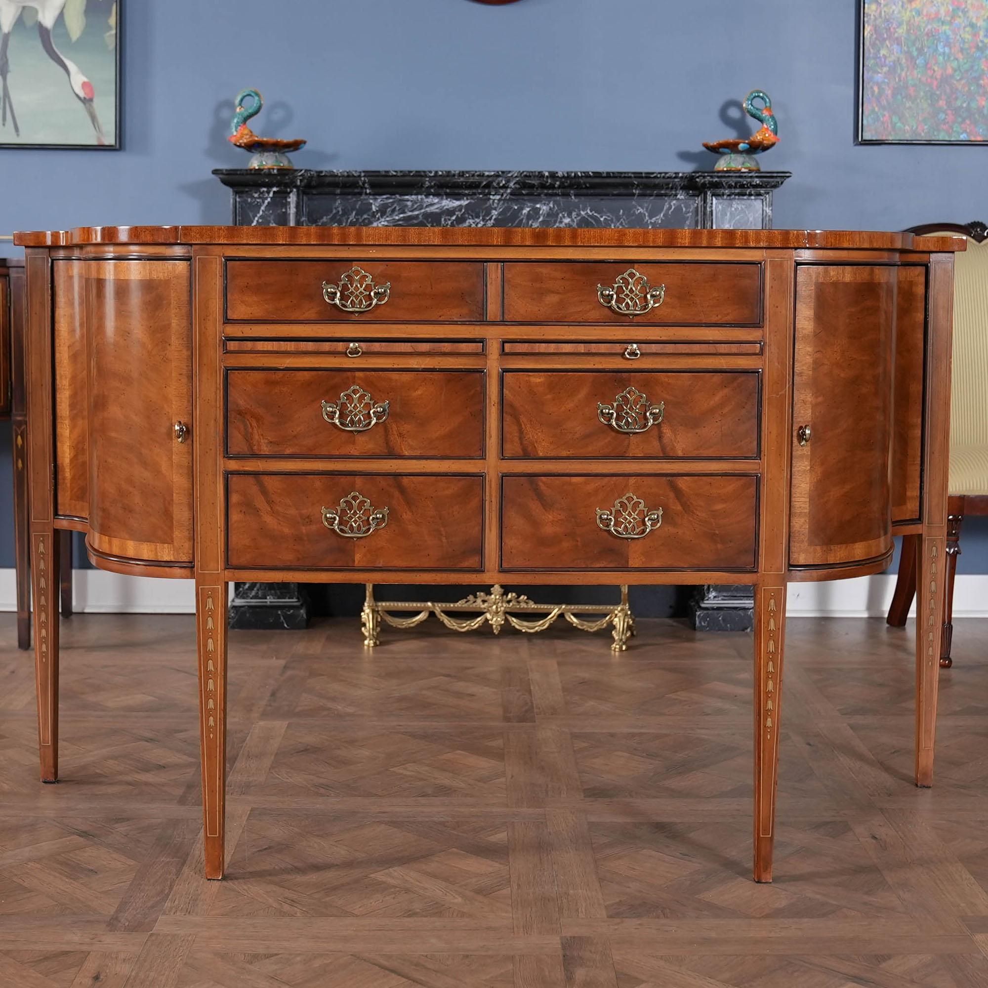 De Niagara Furniture, un buffet Vintage Drexel en excellent état.

Simple mais sophistiqué, ce magnifique buffet Vintage By Drexel a tout pour plaire. Un peu plus profond que la plupart des autres buffets à pieds hauts, cet article offre un grand