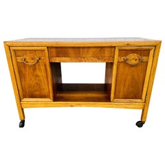 Vintage Drexel Walnut Serving Cart