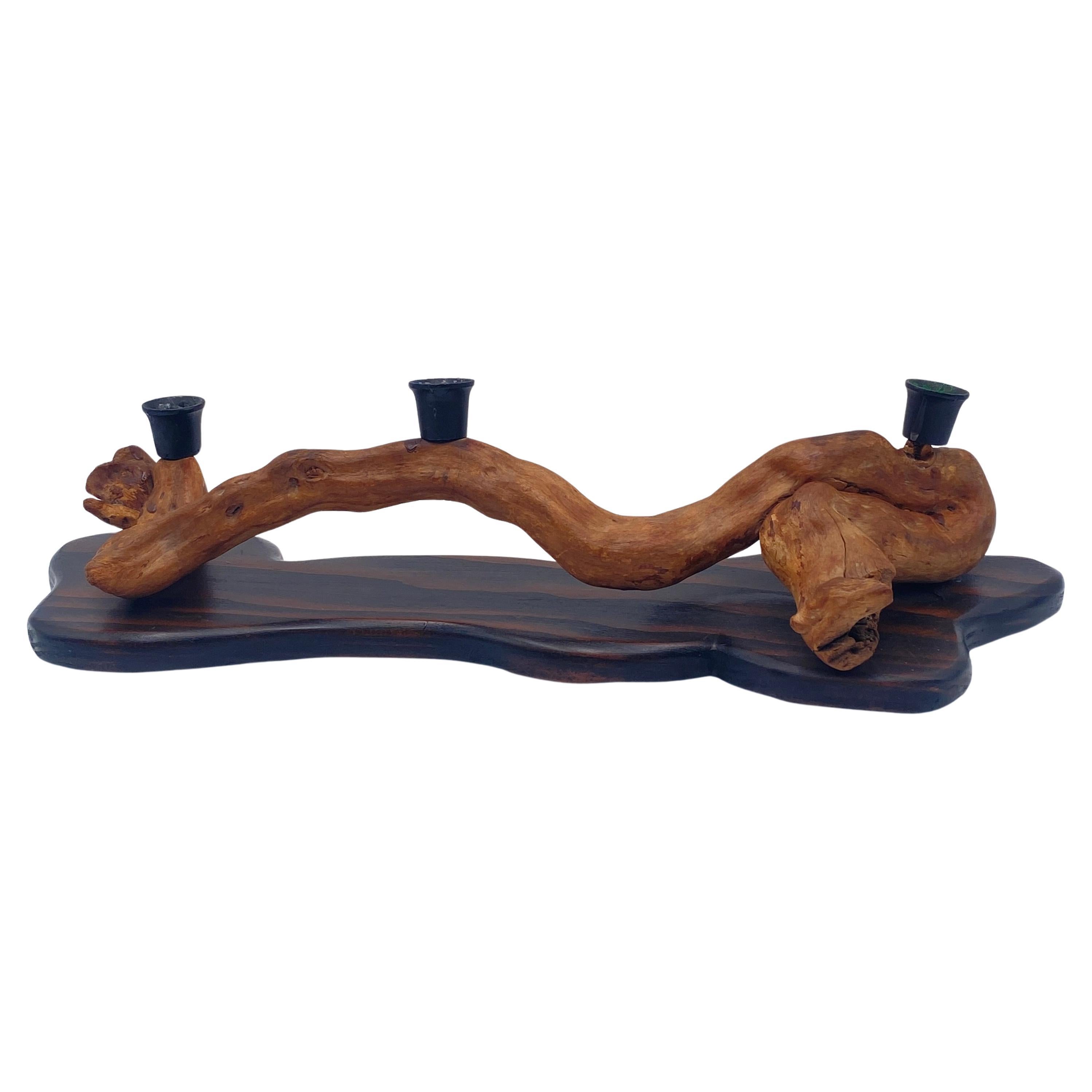 Driftwood Candle Holders