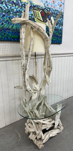 Vintage Driftwood Floor Lamp