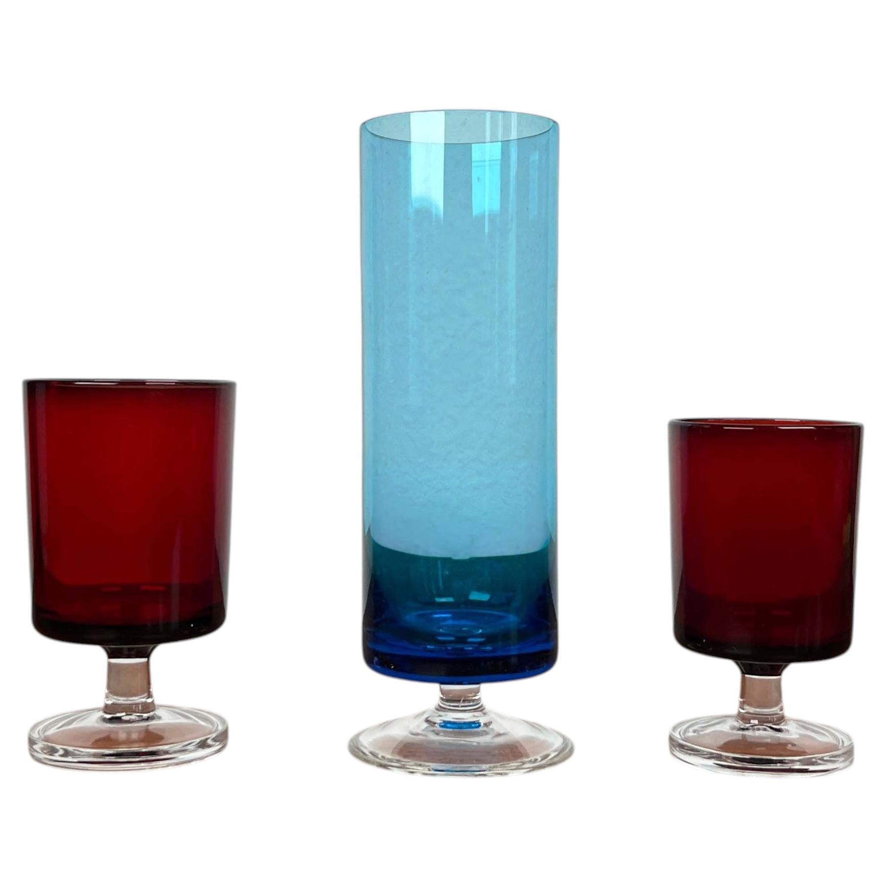 Pre-owned Luminarc Vintage Drinking Glasses From , 1970s, Set Of 3 In Black