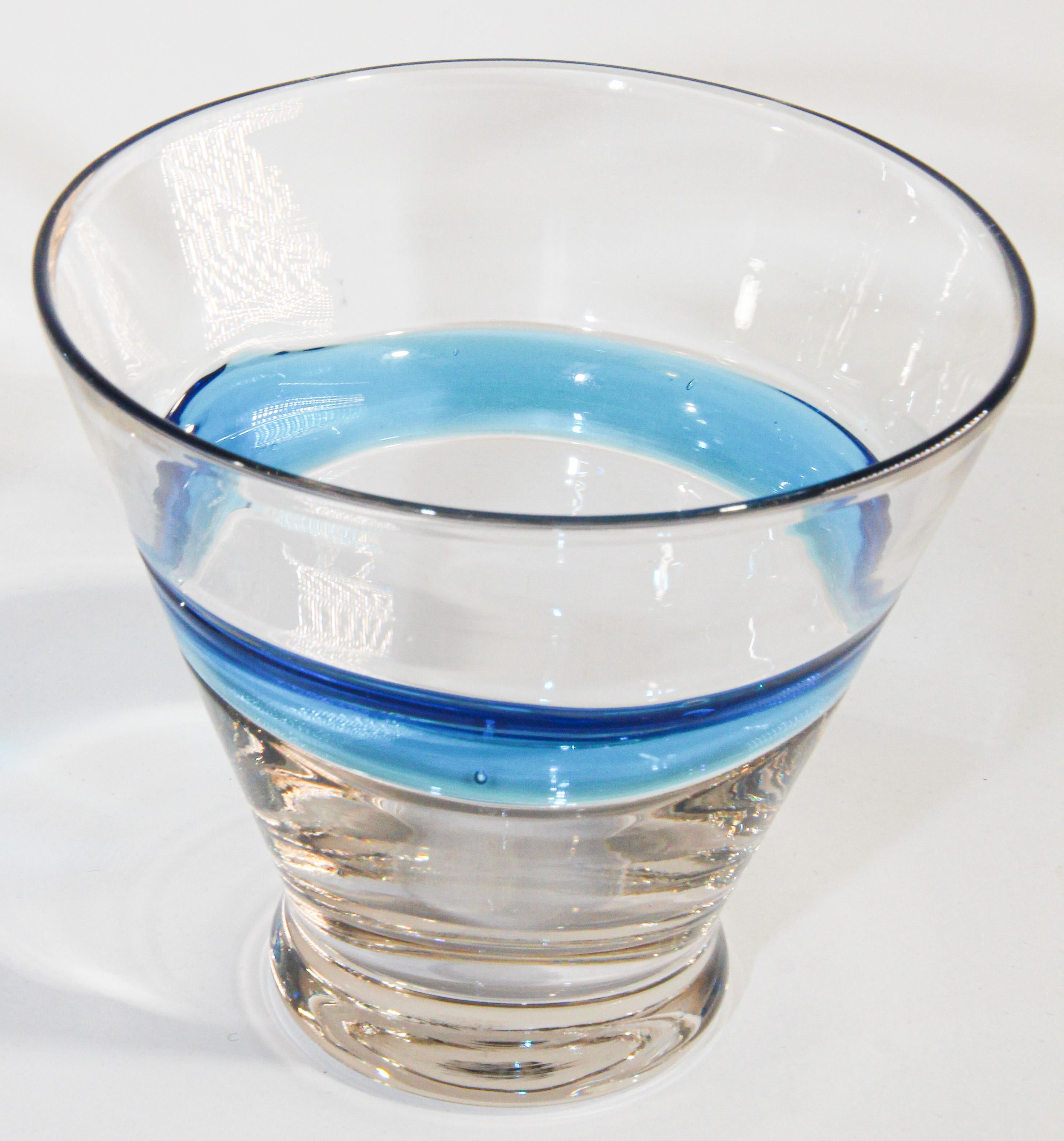 Américain Vieux verres à boire en cristal de Murano - Lot de 4 en vente