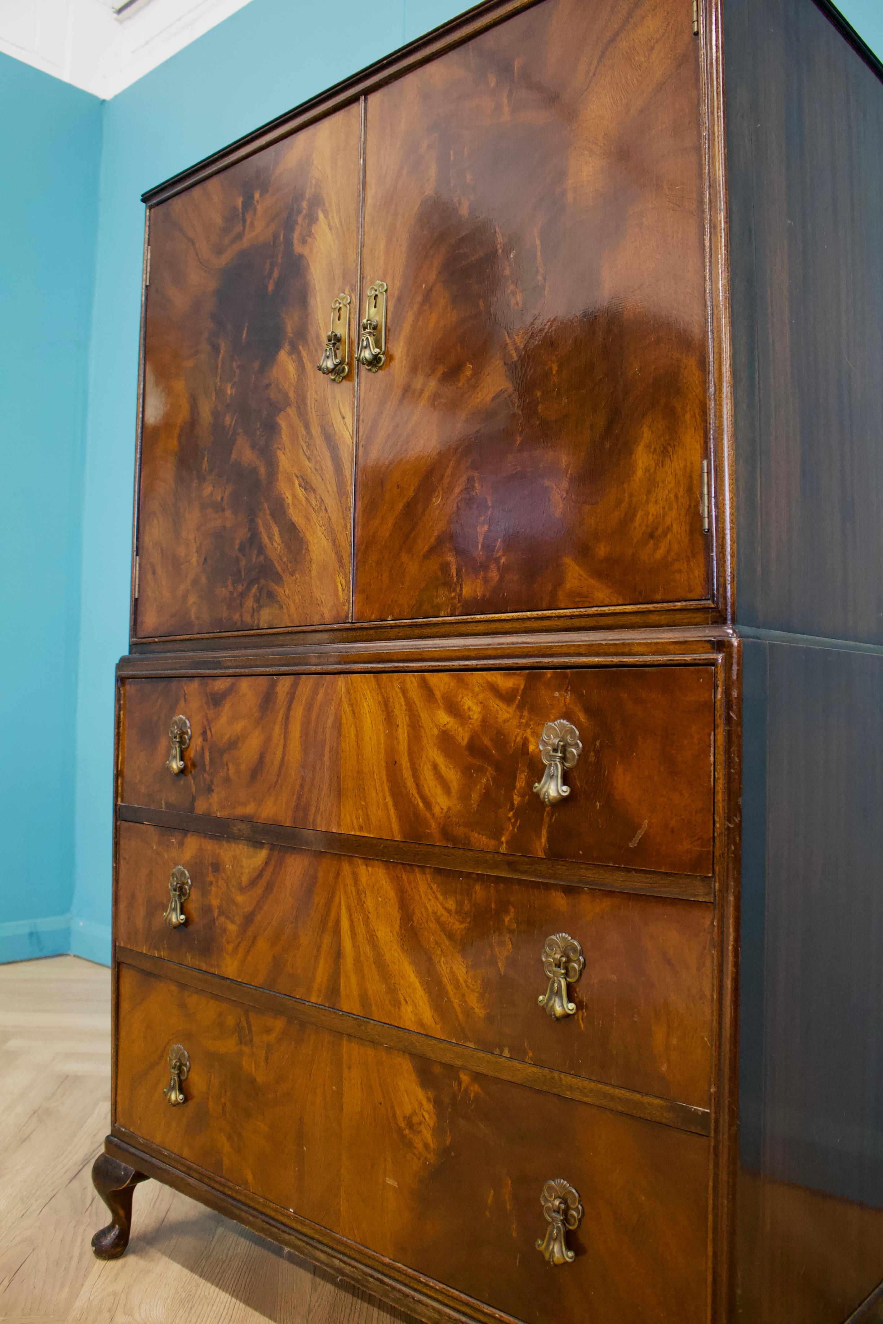 Teak Vintage Drinks Cabinet from Beithcraft, 1950s For Sale