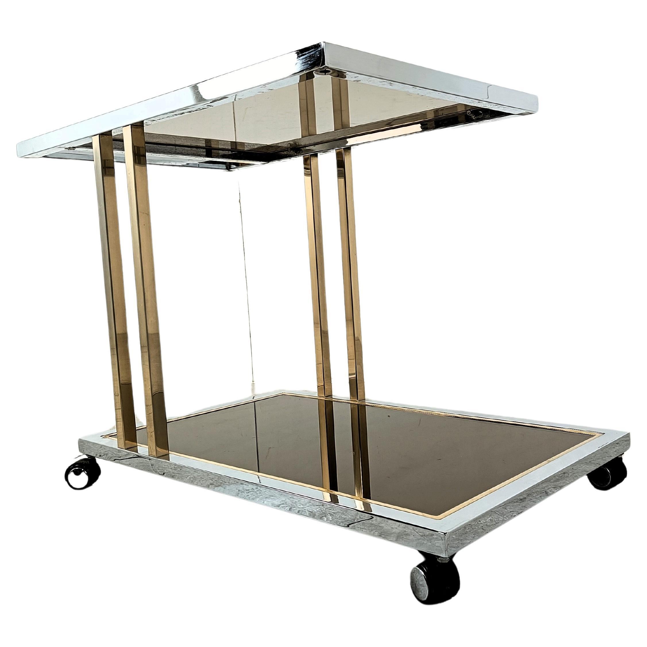 Vintage drinks trolley by Belgochrom, 1970s  For Sale
