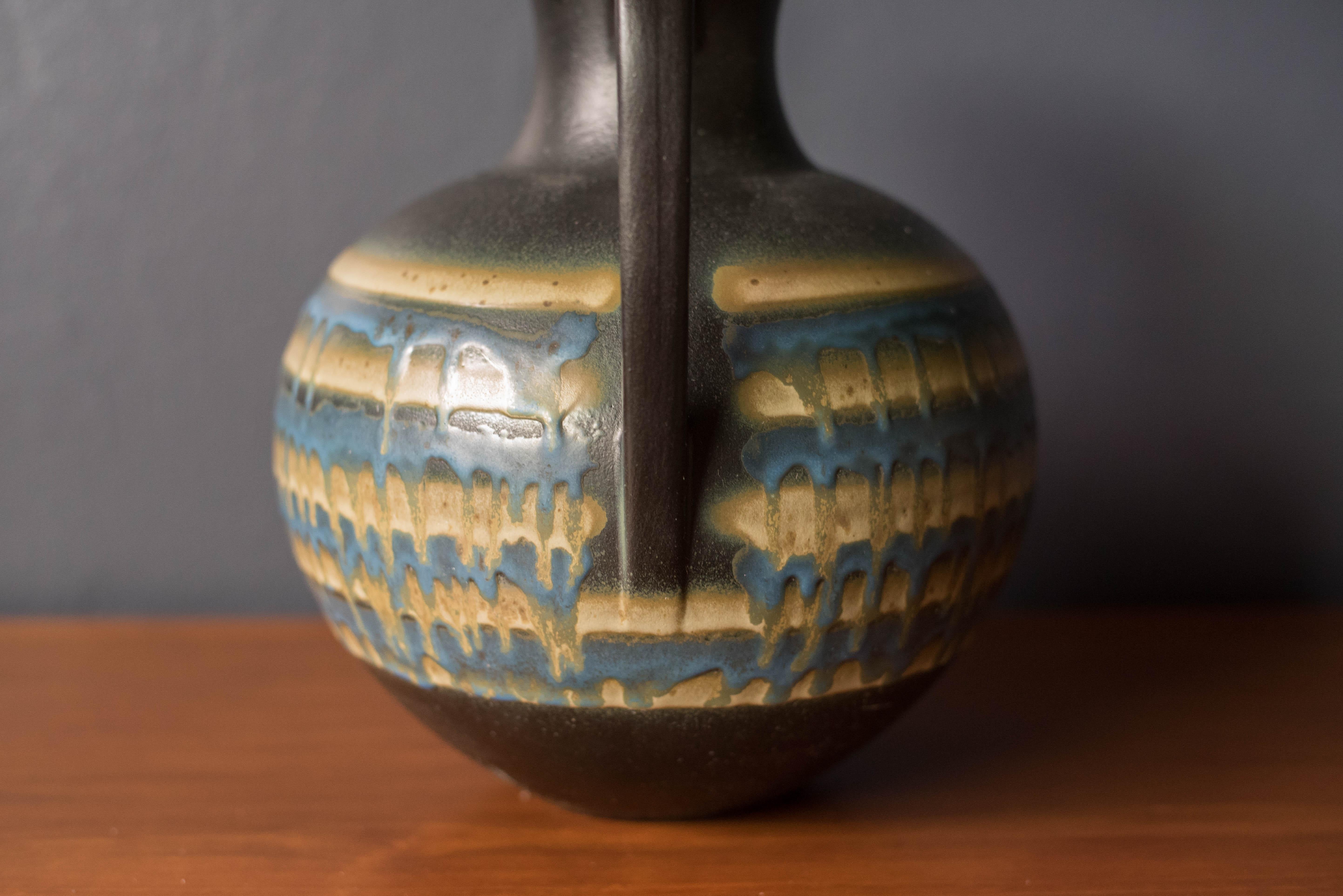 American Vintage Drip Glaze Ceramic Vase by Haeger Potteries