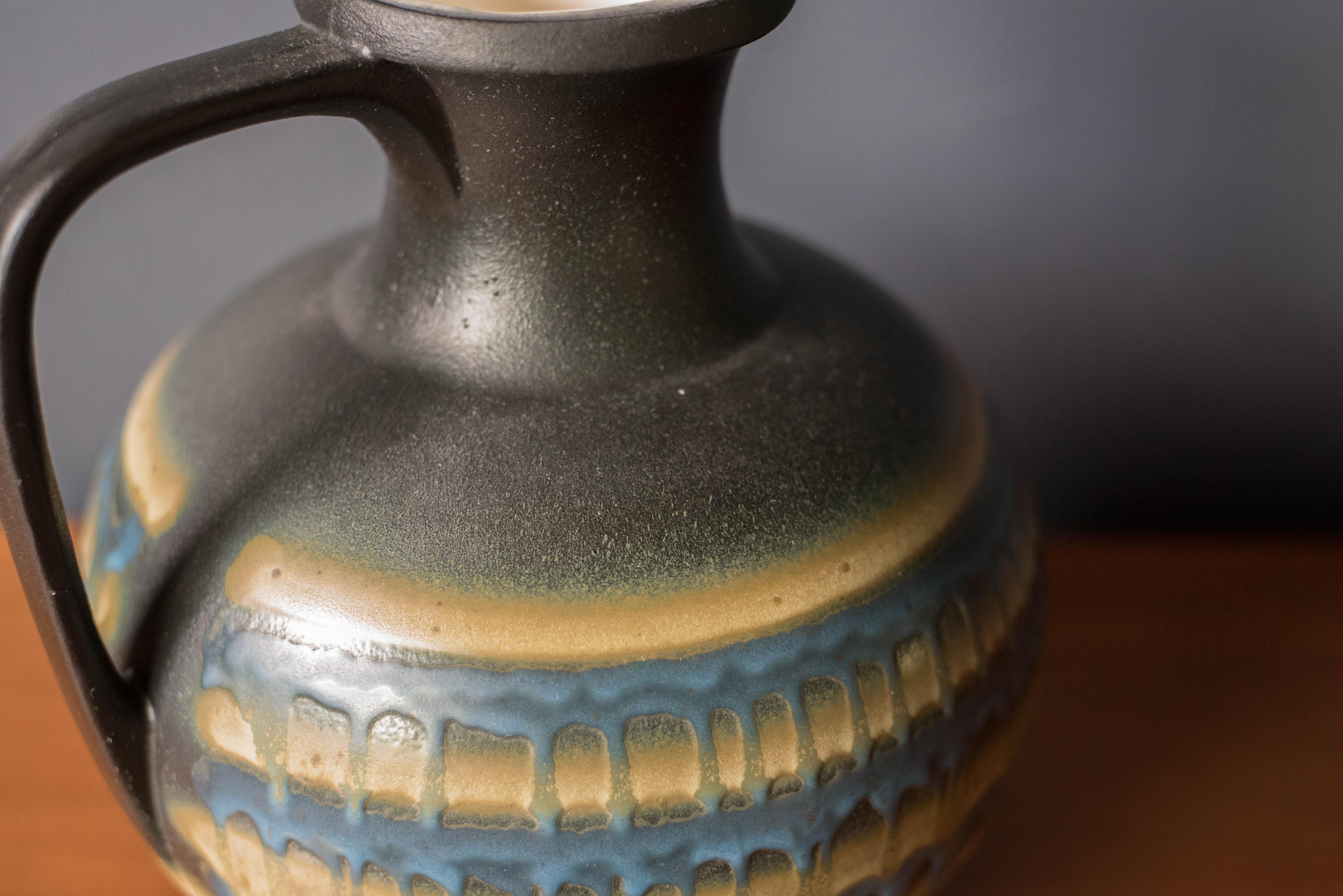 Late 20th Century Vintage Drip Glaze Ceramic Vase by Haeger Potteries