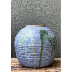 Vintage Drip Glaze Ceramic Vase