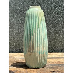 Vintage Drip Glazed Ceramic Vase