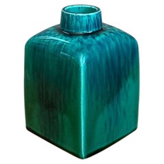 Vintage Drip Glazed Ceramic Vase