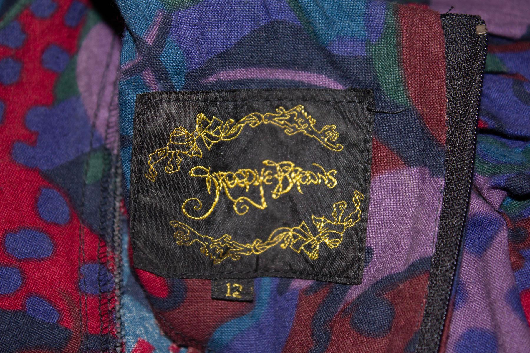 Robe vintage en coton multicolore Droopy and Browns Bon état - En vente à London, GB